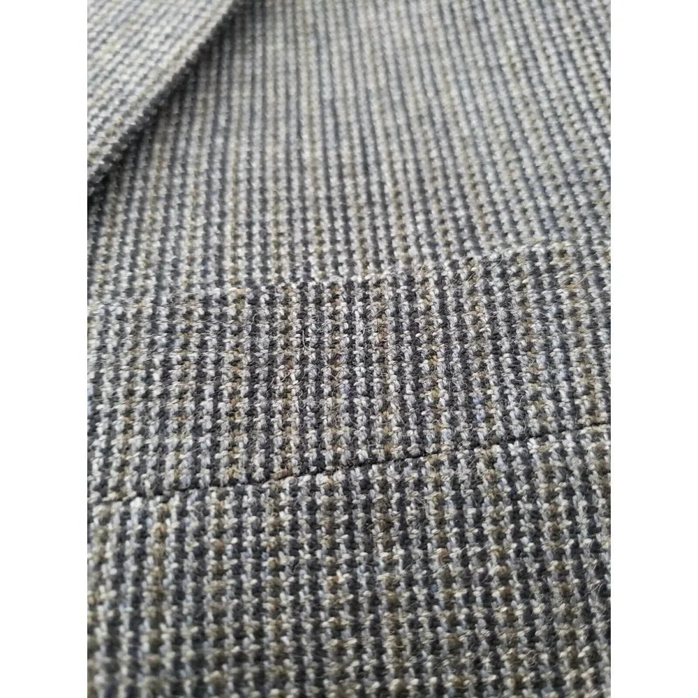 Chaps Wool Sports‎ Coat Navy Blue Jacket Blazer 44L Two Button Closure